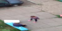 Woman beats her drunk husband