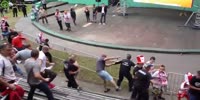 Security guard gets beating.