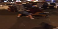 Activists beat a man for .. smoking in the street