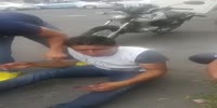 Thief is beaten by citizens in Pueblo, Mexico