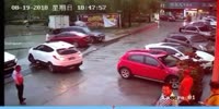 Woman gets crushed by reversing SUV