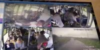 Video from inside the overturning bus