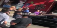 Blondie biker involved in road rage argue