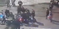 Mexican cops beat journalists in the street