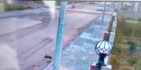 Reversing excavator vs scooter riders