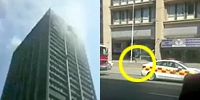 Firefighter Falls off Tall Building