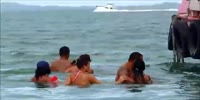 Brawl in the sea caused by love affairs