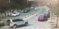 Crunch run over of a woman