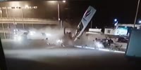 Spectacular crash in Moscow
