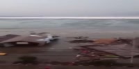 Tsunami in Indonesia today