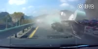 Amazing trucks crash