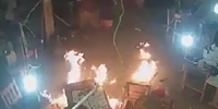 Sweatshop Worker Sets Place on Fire
