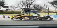 Bike stunt goes wrong