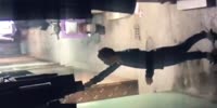 Pervy sniffs underwear before stealing it