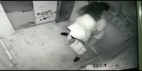 Chinese couple having sex in the elevator