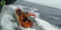 Getting a lifeboat on board goes wrong
