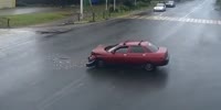 Hit the car with a ghost