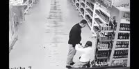Drunk girl wants love in the store