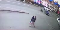 A biker wrecks into the SUV, dies on spot