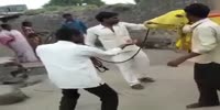 Moron annoys the cow and