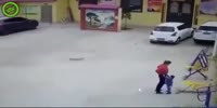 Chinese little guy does great disappearing trick