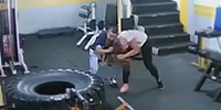 Asshole Cruely Beats Ex in a Gym