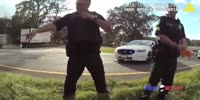 Cop attack shoots through windshield