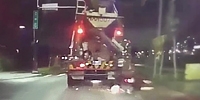 DASH CAM: Cement Truck Obliterates Scooter Girl