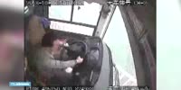 Bus drives in river after fight.