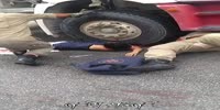 Horrific accident with woman