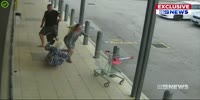 Motherfucker punches and kicks a woman