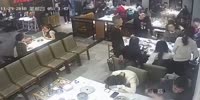 Oriental dinner leads to a trashing of the place and man by a gang.