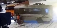Sliding Bus Destroys Workers