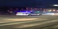 Drifters ram police car
