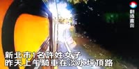 Girl on a scooter falls under the bus and gets her head crushed