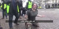 French lady dissatisfied with police handling of demonstrators