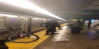 Black loud mouth picks a fight in NY Subway