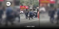 the attacking police on the attacker