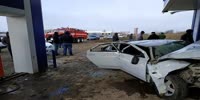 Last crash for the speeder: Russian drift fatal fail