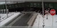 He fucked up bad at rail road crossing