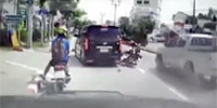 Biker Has the Worst Luck You'll See Today
