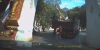 Truck Brakes Fail Climbing Steep Hill