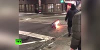 Caught on fire after being tazed