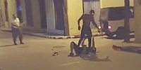 Knife Pulled in Cuban Street Fight
