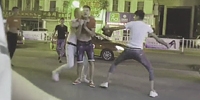 Broken Bottle Stabbing Street Fight