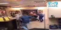 Alco store employees fight drunk customers
