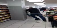 Drunk man goes destroys the store
