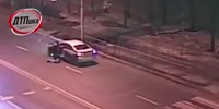 Guy running across the road gets fatally struck by car