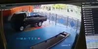 Cyclist gets run over in rude way