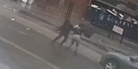 NY woman fights a butt slapper with umbrella
